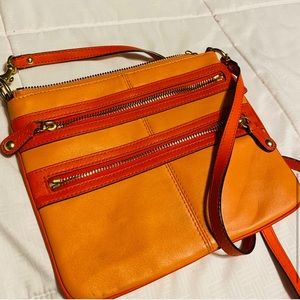 Coach orange crossbody
